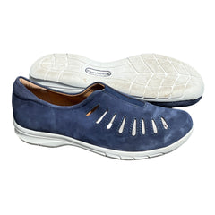 Comfortiva by SoftSpots Women’s •Tinsley• Comfort Slip on 8.5W Blue Suede
