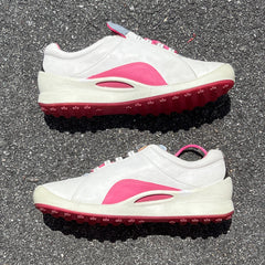 Women’s Ecco Biom Spikeless Golf Shoes 39EU -White/Pink- Hydromax Yak Leather