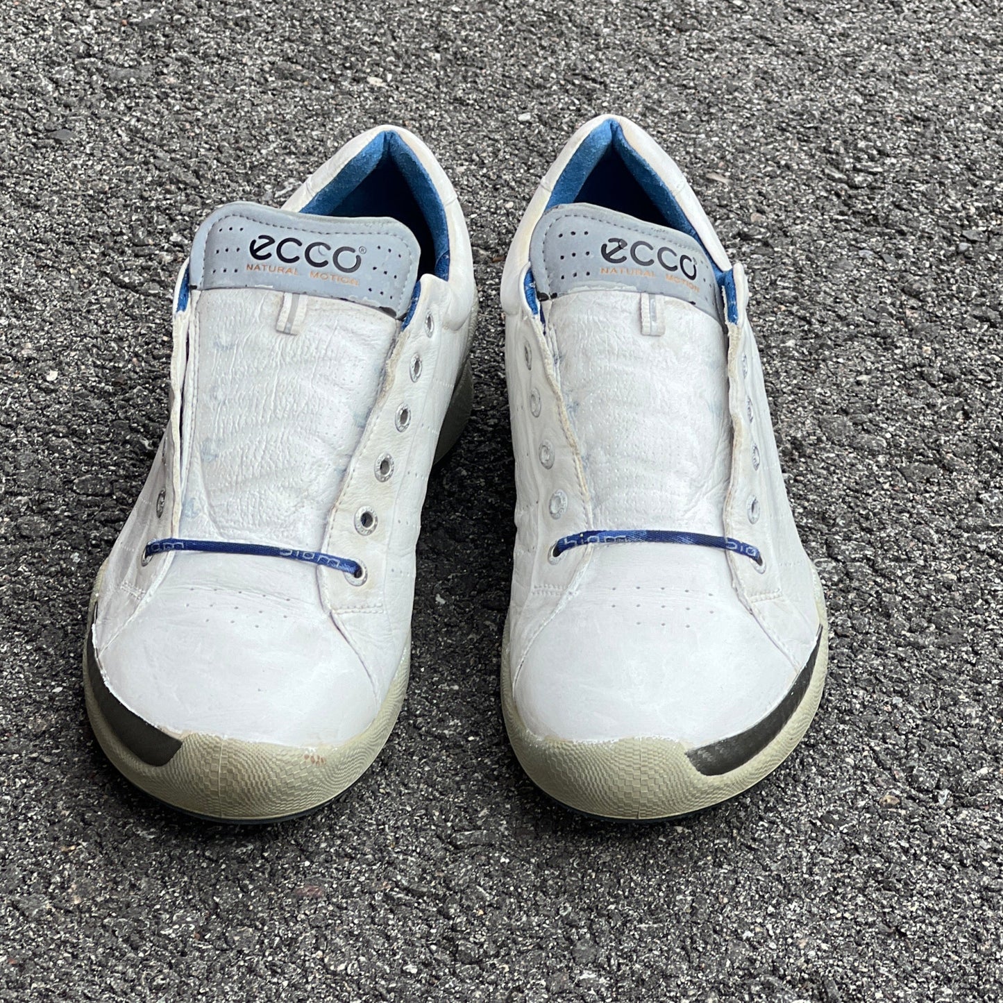Men’s Ecco Biom Cleat-less Golf Shoe 45EU •White• Hydromax yak Leather