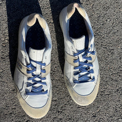 Men’s Ecco Street Premier Cleat-less Golf Shoe 44EU •White/Blue• Leather