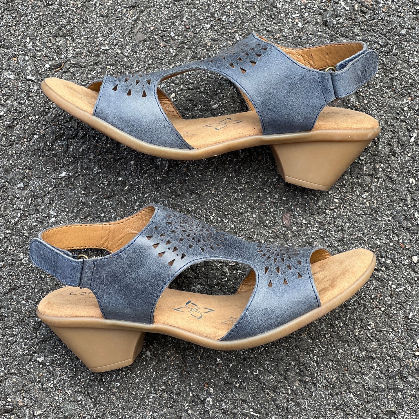Women’s Comfortiva Felda Sandal 6.5M Blue Leather