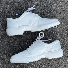 Women's NURSE MATES •Angle • All-day Comfort Oxford 5.5M White Leather