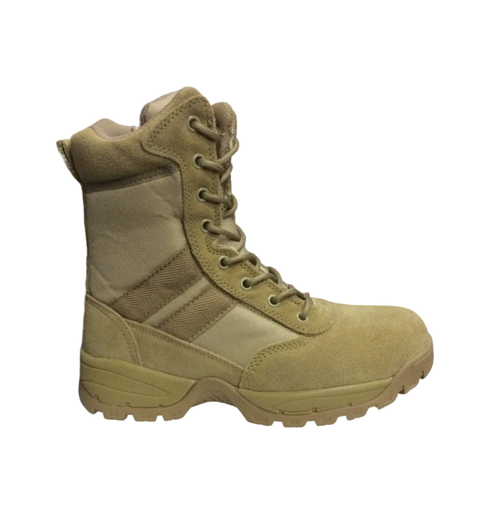 Safara NJ8821 Zippered Tactical Boot Leather/Nylon