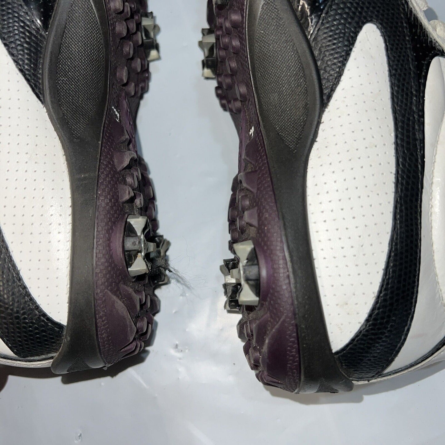 Women’s Ecco Hydromax Leather Spiked Golf Shoe 38EU White/Black