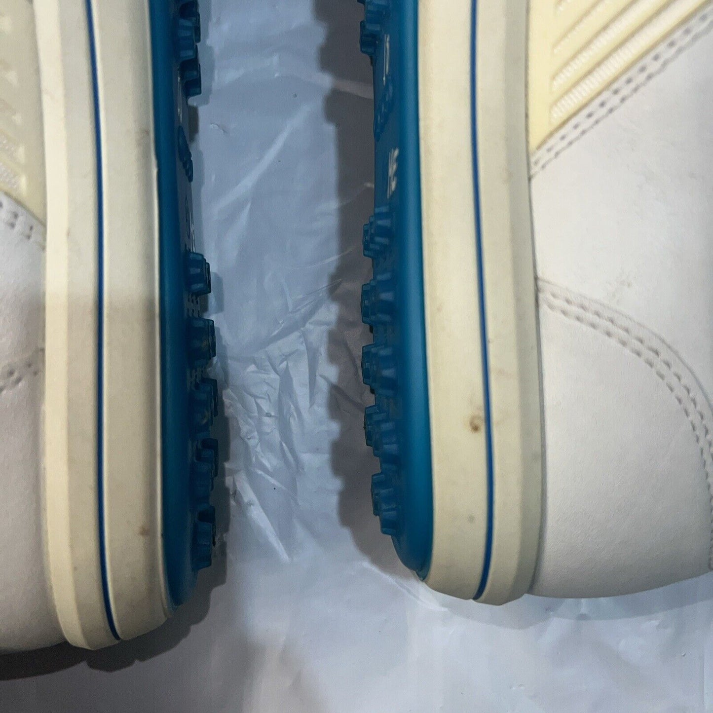 Women’s Ecco Street Premier Hydromax Leather Spikeless Golf Shoe 41 White/Blue