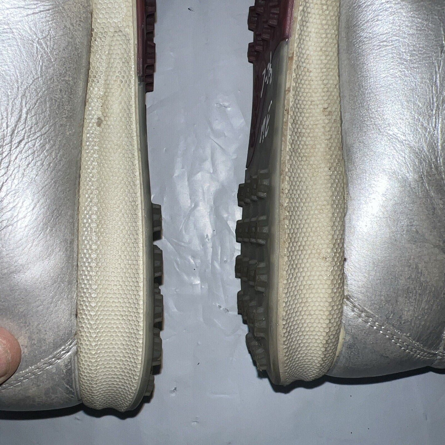 Women’s Ecco Street Spikeless Golf Shoe 38EU Metallic Silver Hydromax Leather