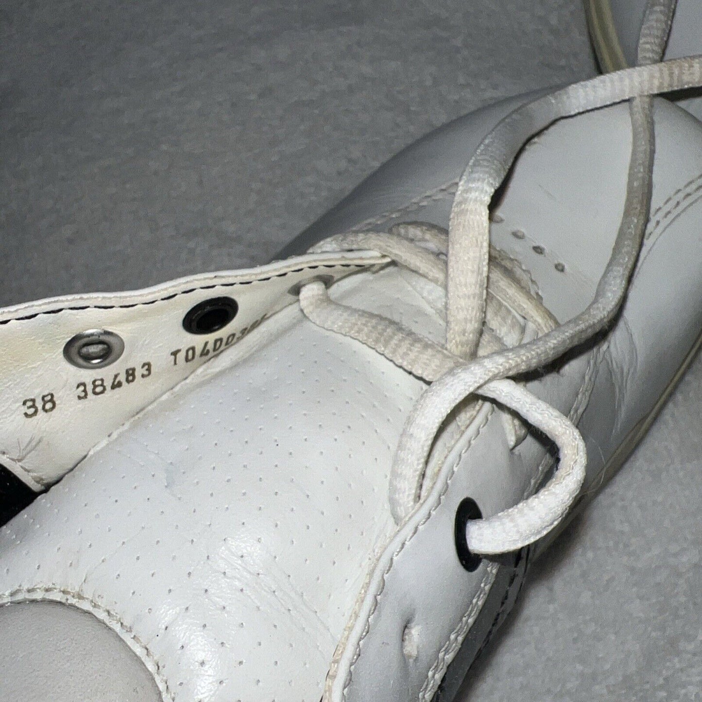 Women’s Ecco Spiked Golf Shoe 38EU White/Silver Gortex Leather