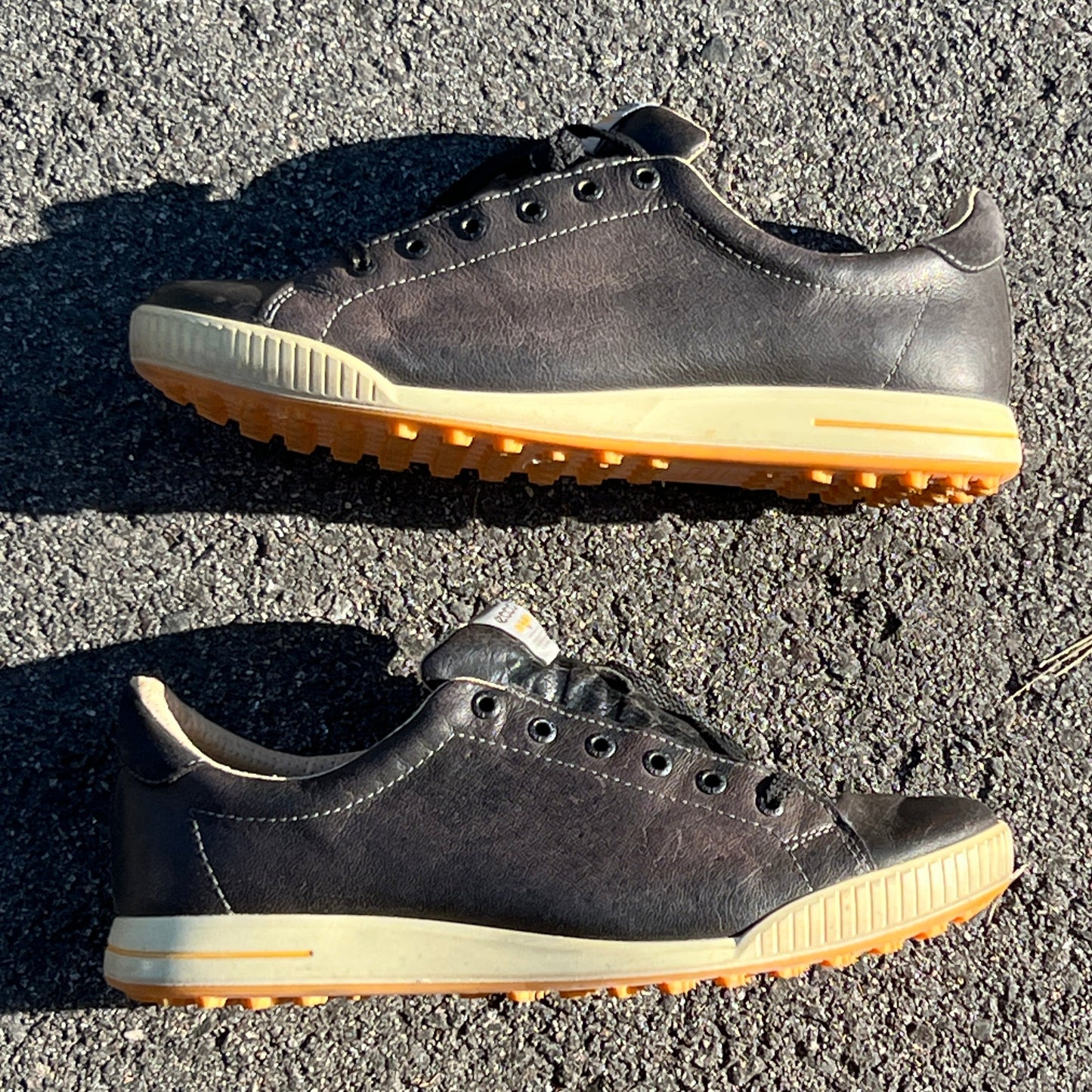 Men’s Ecco Street Premier Cleat-less Golf Shoe 45EU • Black Leather
