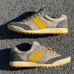 Men’s Ecco Street Premier Cleat-less Golf Shoe 46EU • Grey/Fanta • Hydromax Leather