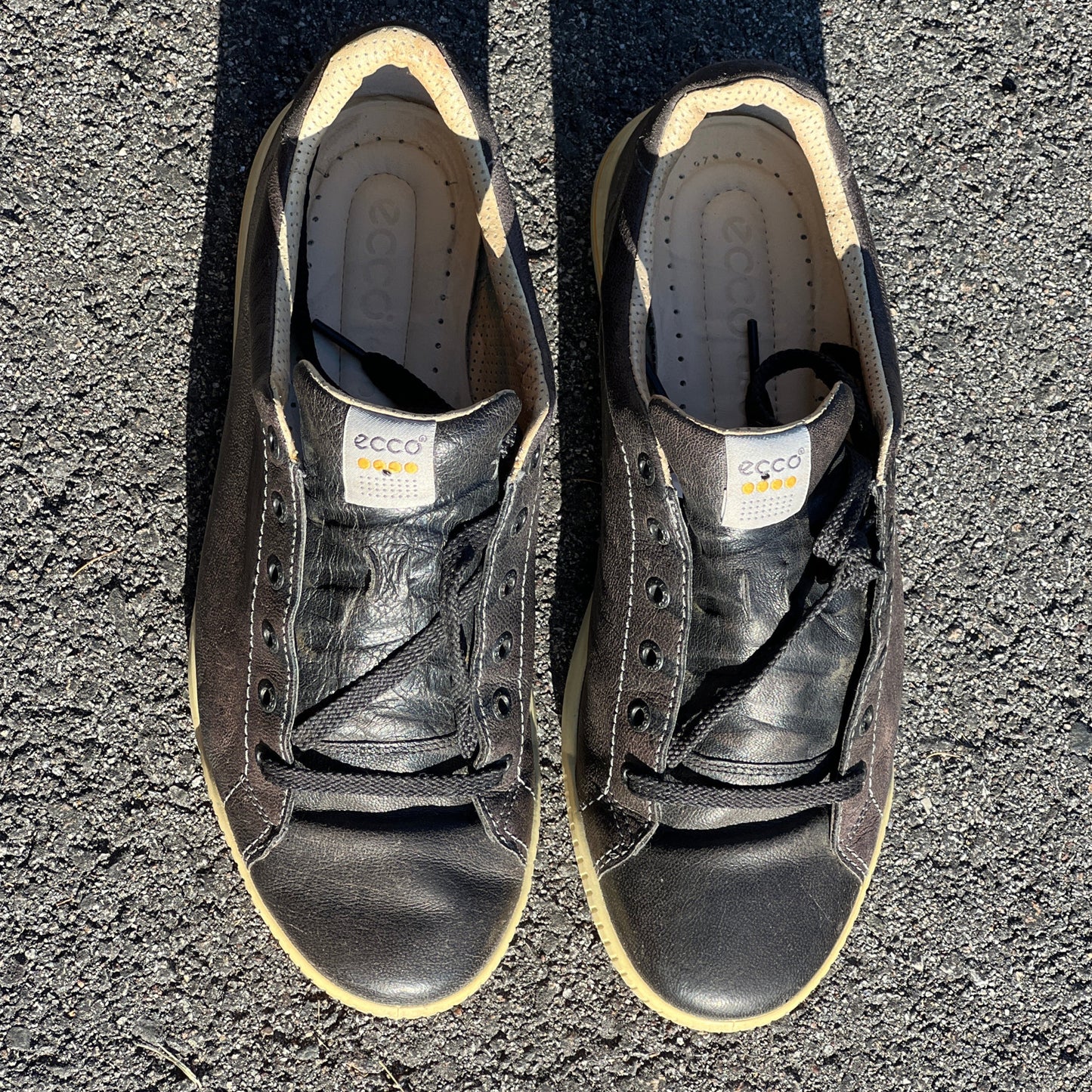 Men’s Ecco Street Premier Cleat-less Golf Shoe 45EU • Black Leather