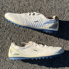Men’s Ecco Biom Natural Motion Spikeless Golf Shoes 45EU -White/Blue- Hydromax Leather