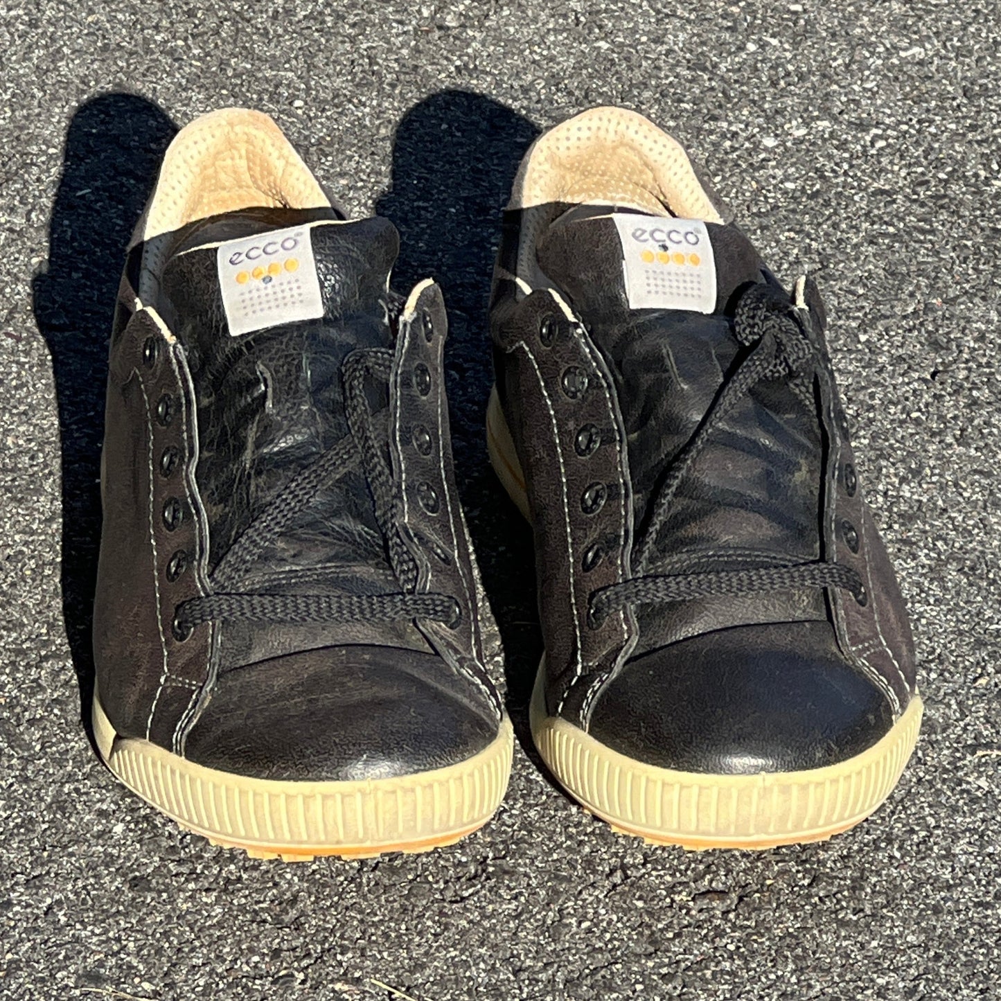 Men’s Ecco Street Premier Cleat-less Golf Shoe 45EU • Black Leather