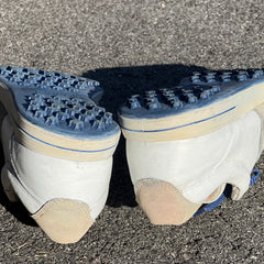 Men’s Ecco Street Premier Cleat-less Golf Shoe 44EU •White/Blue• Leather