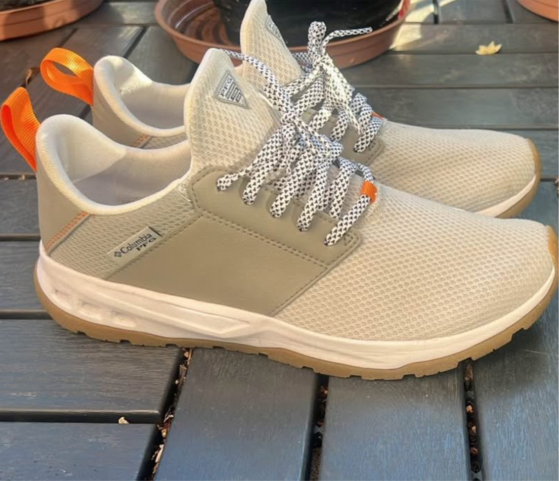 Men's Columbia PFG Tamiami™ Fishing Shoes 9M - SLATE GREY/LIGHT ORANGE