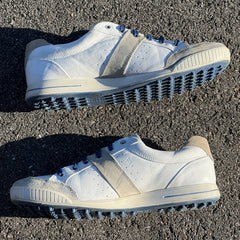 Men’s Ecco Street Premier Cleat-less Golf Shoe 44EU •White/Blue• Leather