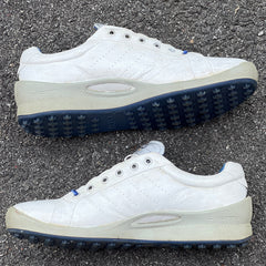 Men’s Ecco Biom Cleat-less Golf Shoe 45EU •White• Hydromax yak Leather