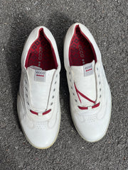Men’s Ecco Premier Cleat-less Golf Shoe 46EU •White/ Grey• Hydromax Leather