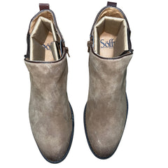 SOFFT Women's Vinton •Barley Suede Leather• Zipper Bootie 7.5M