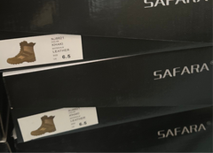 Safara NJ8821 Zippered Tactical Boot Leather/Nylon