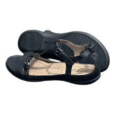 Ecco Women's T-Strap Sandal EU36M Black Leather