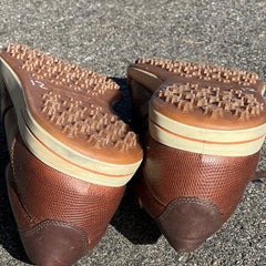 Men’s Ecco Street Premier Cleat-less Golf Shoe 46EU • Brown Reptile Embossed Hydromax Leather