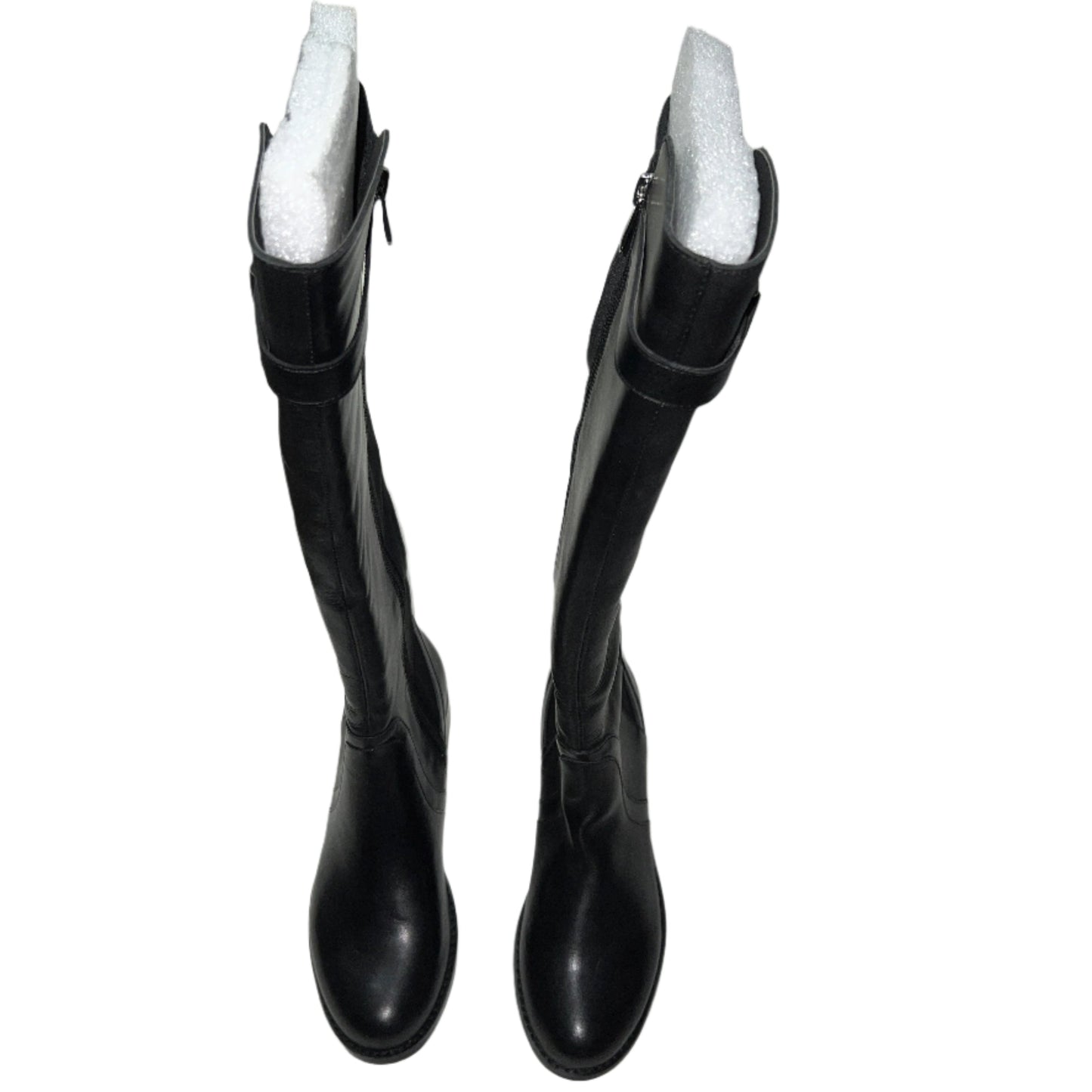 ADRIENNE VITTADINI Women's •Tate• Tall Boot - Size 6M Black Leather