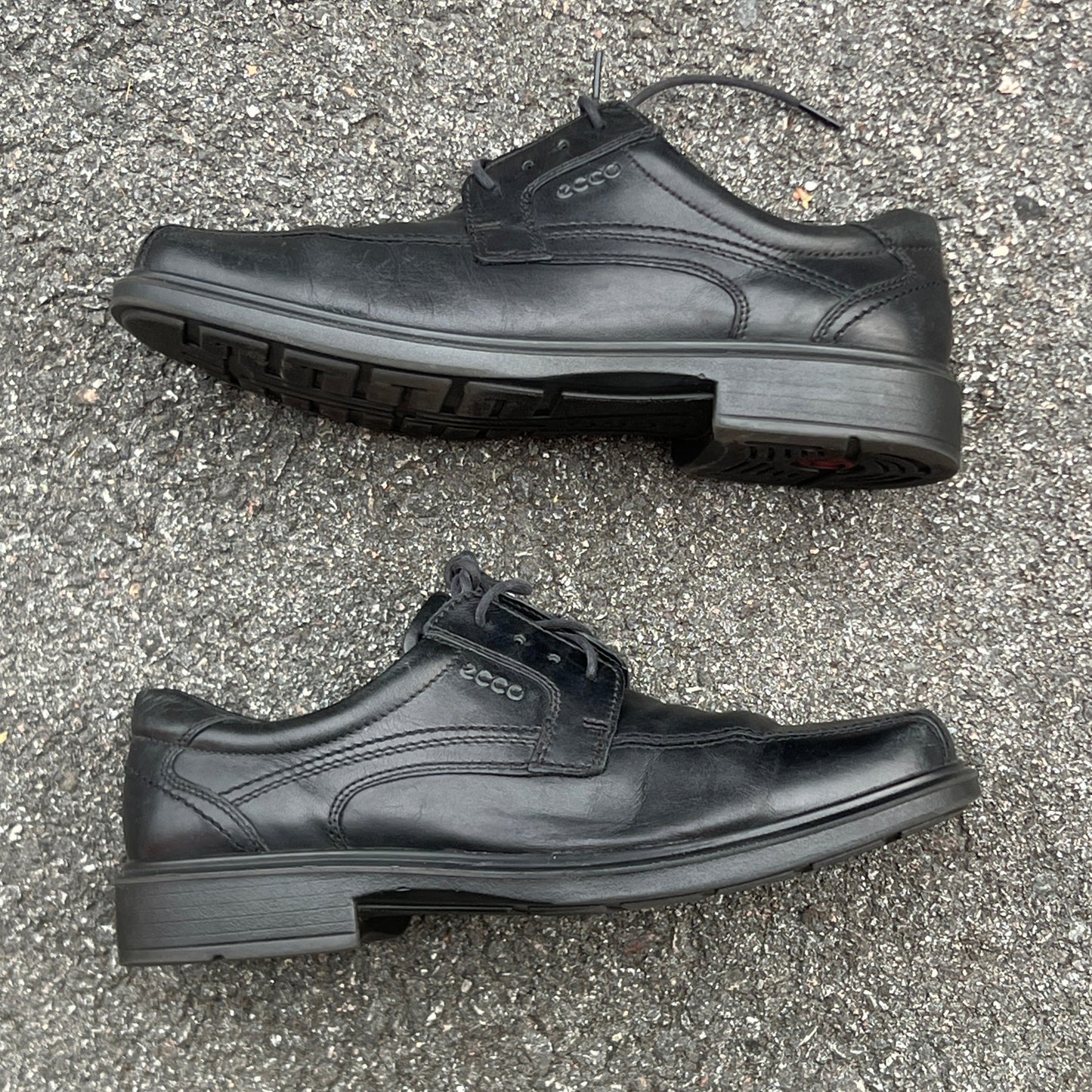 Men’s Ecco Dress Oxford 45EU Black Leather- Made in Portugal