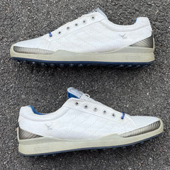 Men’s Ecco Biom Cleat-less Golf Shoe 45EU •White• Hydromax yak Leather