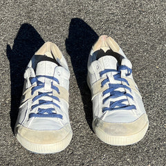 Men’s Ecco Street Premier Cleat-less Golf Shoe 44EU •White/Blue• Leather