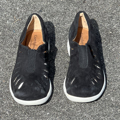 Comfortiva by SoftSpots Women’s •Tinsley• Comfort Slip-on 7.5M Black Suede