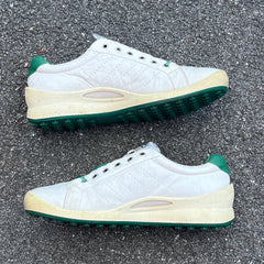 Men’s Ecco Biom Spikeless Golf Shoes 45EU -White/Green- Hydromax Yak Leather