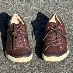 Men’s Ecco Street Premier Cleat-less Golf Shoe 46EU • Brown Reptile Embossed Hydromax Leather