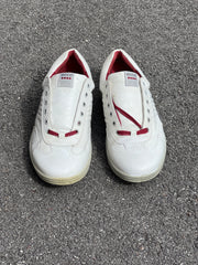 Men’s Ecco Premier Cleat-less Golf Shoe 46EU •White/ Grey• Hydromax Leather