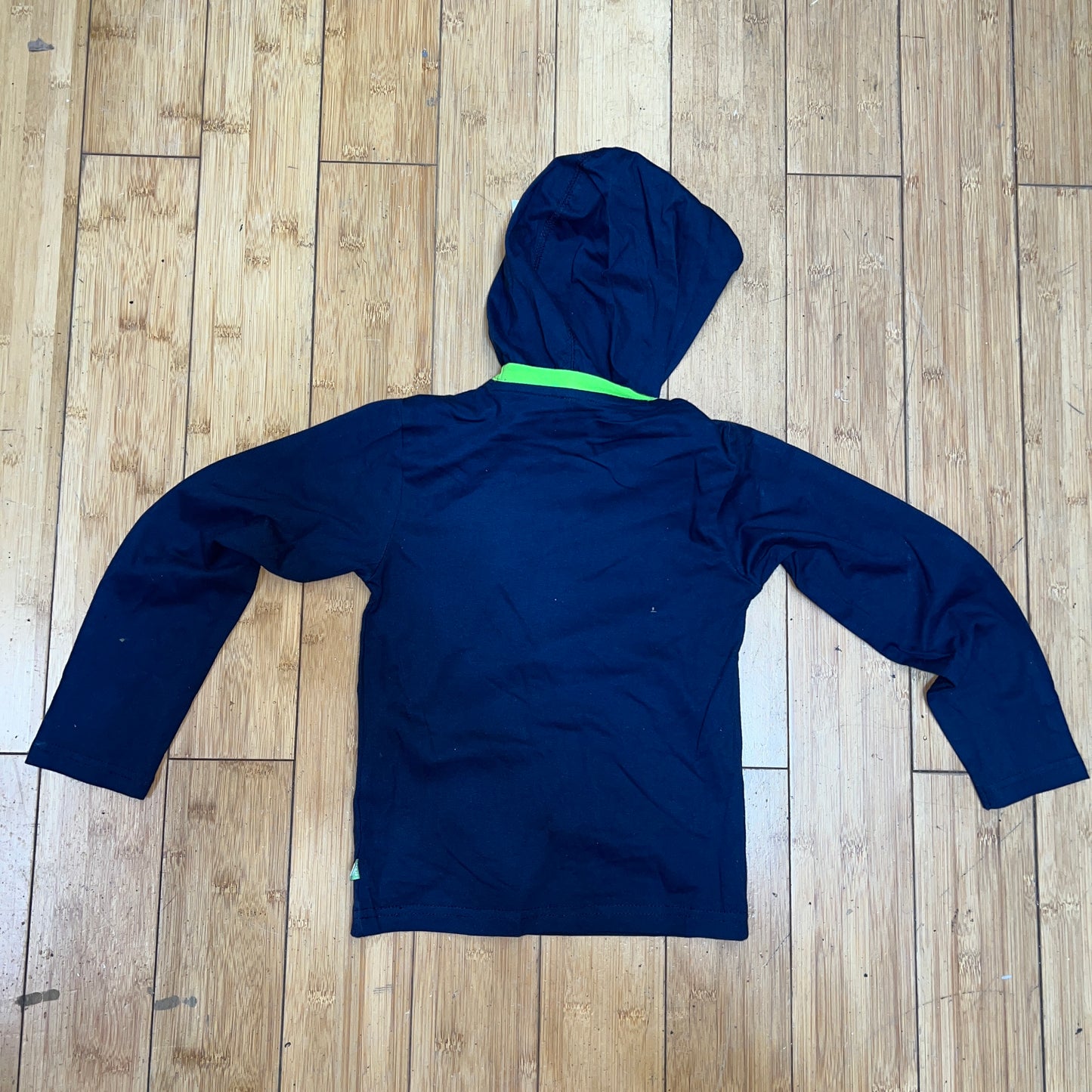 Children's Crocs L/S Hooded Tee - Size 5 Navy