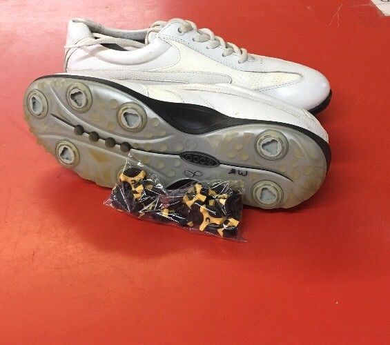 Womens ECCO Golf shoes 39EU White/Beige Hydromax Leather