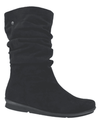 Bussola Women's •Combia 1560• Mid-High Scrunch Boot - Black - ShooDog.com