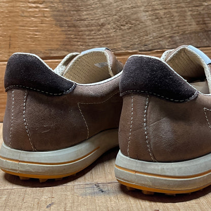 Men’s Ecco Street Premier Cleat-less Golf Shoe 44EU • taupe • Leather
