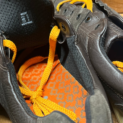 Men’s Ecco Street Premier Cleat-less Golf Shoe 46EU • Black/Citron • Leather