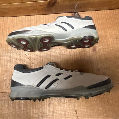 Men’s Ecco Biom Cleated Golf Shoe  44EU •White/Red• Hydromax Yak Leather