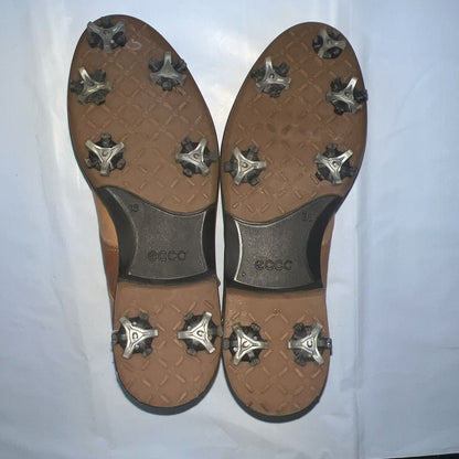 Women’s Ecco Tan Hydromax  Leather Spiked Golf Shoe 38