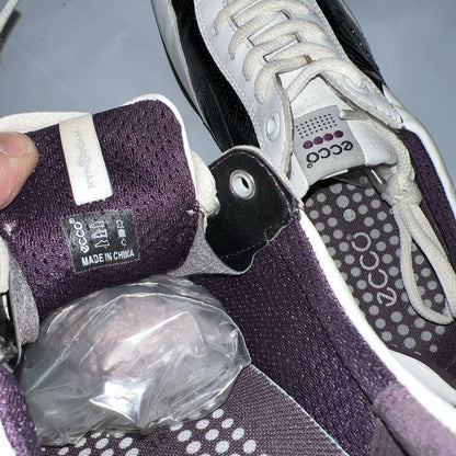 Women’s Ecco Hydromax  Leather Spiked Golf Shoe 38EU White/Black