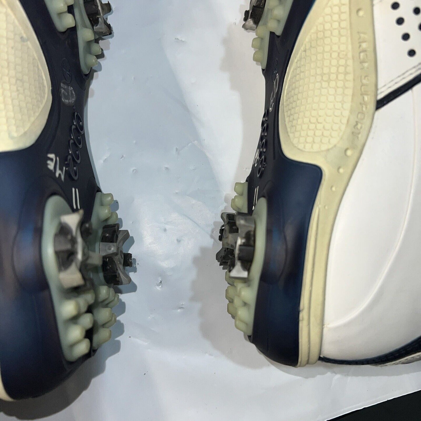 Women’s Ecco Hydromax  Leather Spiked Golf Shoe 42EU White/Marine