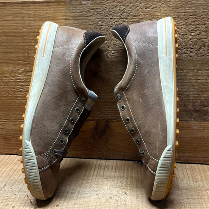 Men’s Ecco Street Premier Cleat-less Golf Shoe 44EU • taupe • Leather