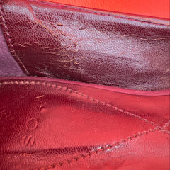 Woman’s Isola  •Donna• Jeweled Smoking Shoe 7.5M Maroon Suede Leather