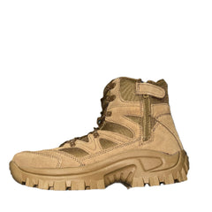 Men's Sahara NJ6911 Khaki Nylon/Leather. Soft-toe 6" Workboot