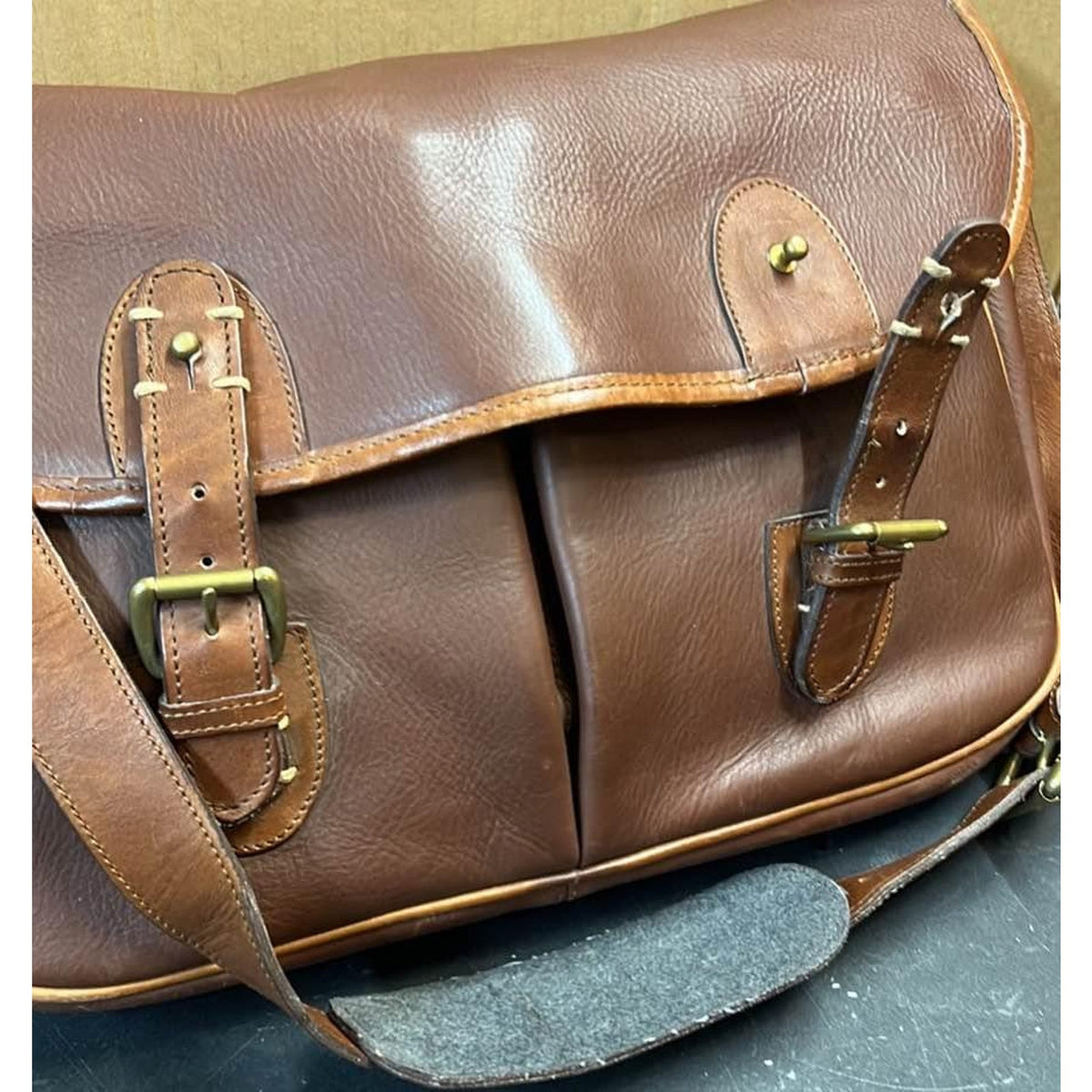 Leather Executive Shoulder  Brief/Computer Bag - Made For Rockport Shoe