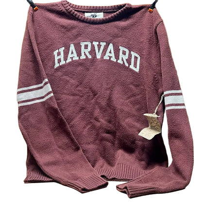 Women’s cotton knit Harvard  collegiate Sweater Xl-fits small