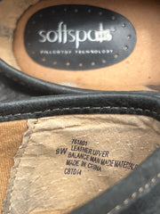 Woman’s Softspots Lina  Clog 9W Black Leather