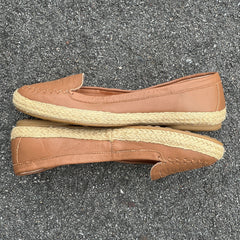 Woman’s  Sofft Malila Jute Wrapped Slip-on Moc 9.5M Tan Leather