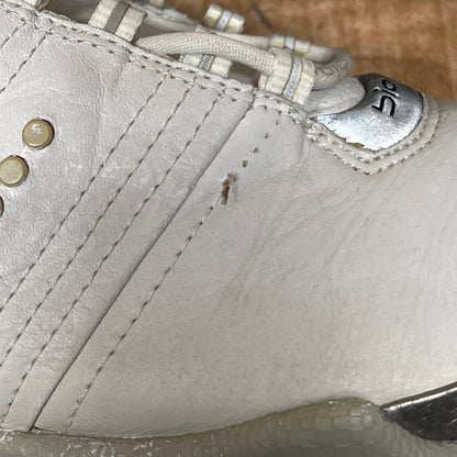 Men’s Ecco Biom Cleated Golf Shoe  42EU •White/Grey• Hydromax Yak Leather